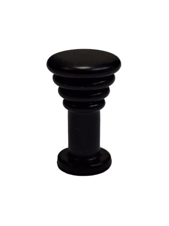 Brass Italian Furniture Knob Eureka 11702-000-14a1 Black Matte D.12