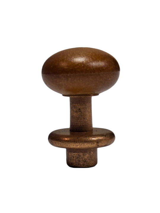 Italian Furniture Knob Eureka 11699-000-acc1 Copper Matte Brown Ø16