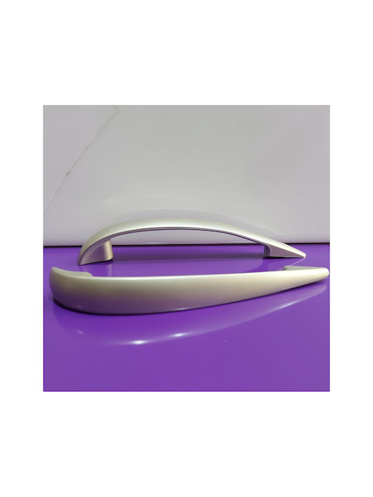 Italian Furniture Handle Eureka 11729-128-por Plastic Nickel Matt Size 12.8cm