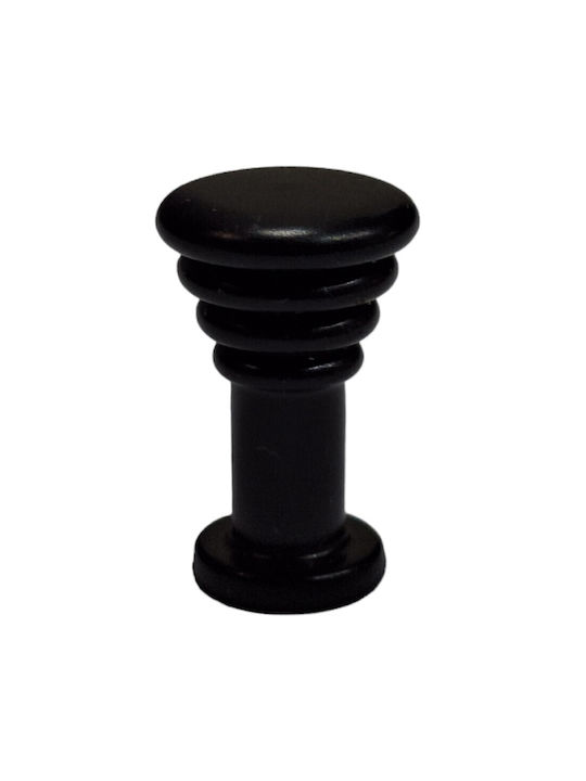Brass Italian Furniture Knob Eureka 11702-000-14a1 Black Matte D.12