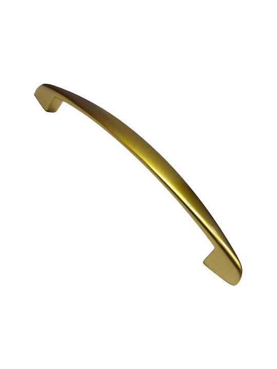 Italian Furniture Handle Eureka 11728-160-brz1 Gold Matte Size 16.0cm