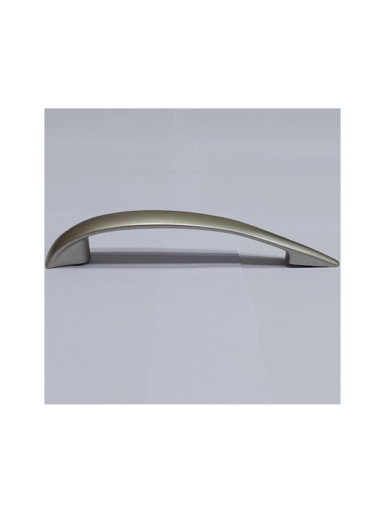 Italian Furniture Handle Eureka 11729-128-por Plastic Nickel Matt Size 12.8cm