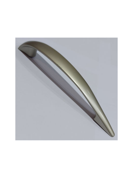 Italian Furniture Handle Eureka 11729-128-por Plastic Nickel Matt Size 12.8cm