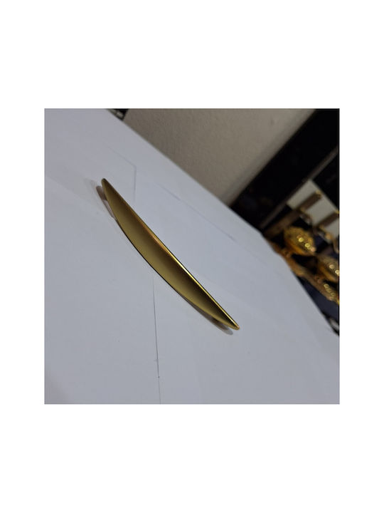 Italian Furniture Handle Eureka 11728-160-brz1 Gold Matte Size 16.0cm