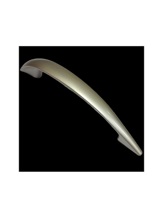 Italian Furniture Handle Eureka 11729-128-por Plastic Nickel Matt Size 12.8cm