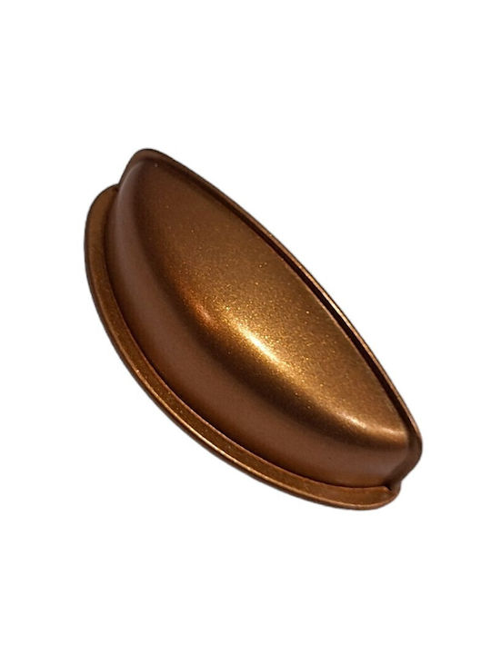 Italian Furniture Flush Handle Eureka 11725-064-brz1 Copper Dimension 6.4cm