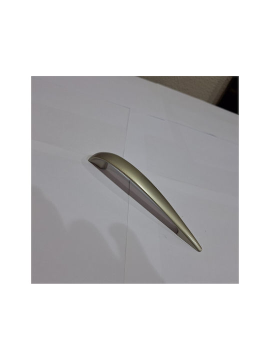 Italian Furniture Handle Eureka 11729-128-por Plastic Nickel Matt Size 12.8cm