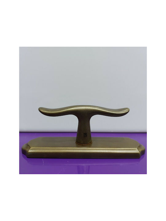 Italienischer Bronze Fenstergriff Mandelli 4761-brz1 Bronze Maße 157×39×60 Mm