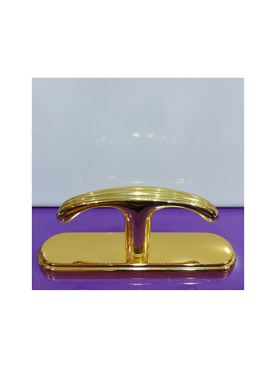 Italienischer Messing-Fenstergriff Valli&Valli 4749-000-24k Vergoldet 24k Maße 151 × 39 × 60 Mm