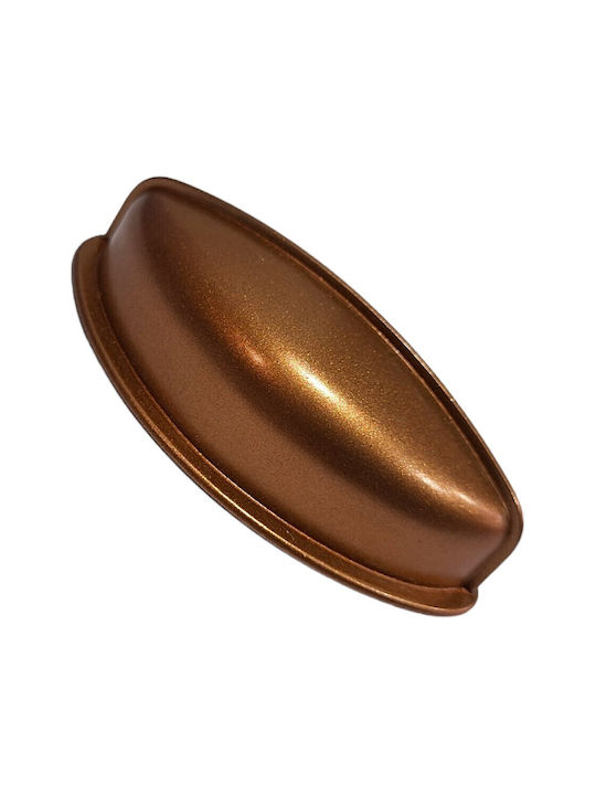 Italian Furniture Flush Handle Eureka 11725-064-brz1 Copper Dimension 6.4cm