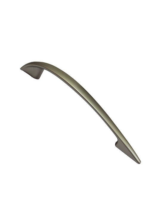 Italian Furniture Handle Eureka 11729-128-por Plastic Nickel Matt Size 12.8cm
