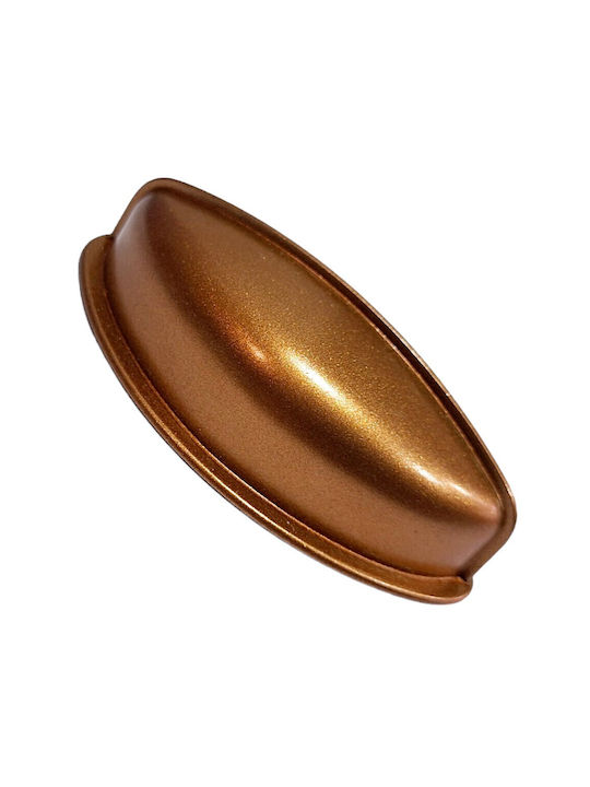 Italian Furniture Flush Handle Eureka 11725-064-brz1 Copper Dimension 6.4cm