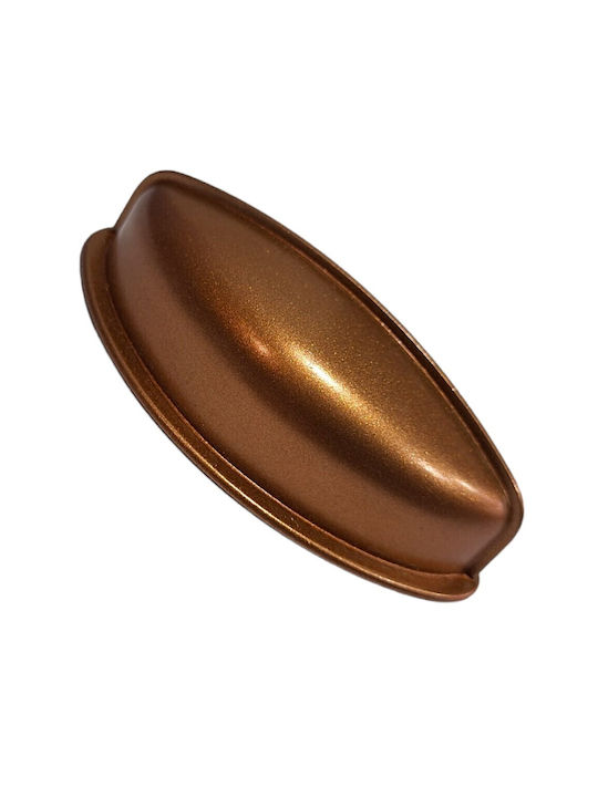 Italian Furniture Flush Handle Eureka 11725-064-brz1 Copper Dimension 6.4cm