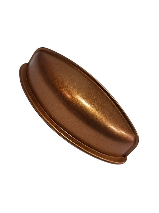 Italian Furniture Flush Handle Eureka 11725-064-brz1 Copper Dimension 6.4cm