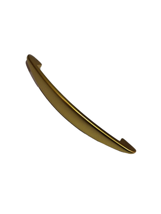 Italian Furniture Handle Eureka 11728-160-brz1 Gold Matte Size 16.0cm