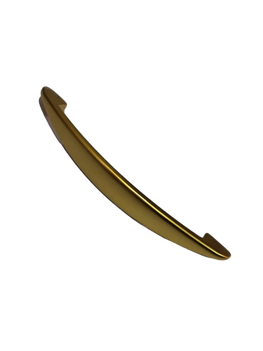 Italian Furniture Handle Eureka 11728-160-brz1 Gold Matte Size 16.0cm