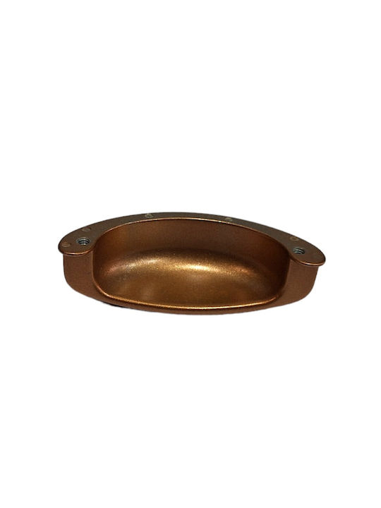 Italian Furniture Flush Handle Eureka 11725-064-brz1 Copper Dimension 6.4cm