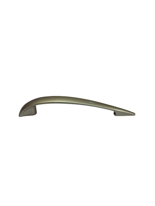 Italian Furniture Handle Eureka 11729-128-por Plastic Nickel Matt Size 12.8cm