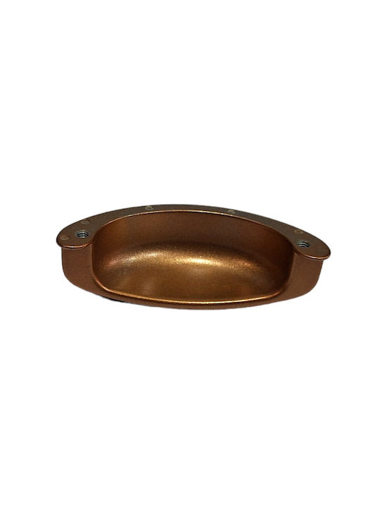 Italian Furniture Flush Handle Eureka 11725-064-brz1 Copper Dimension 6.4cm