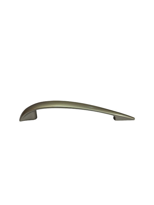 Italian Furniture Handle Eureka 11729-128-por Plastic Nickel Matt Size 12.8cm