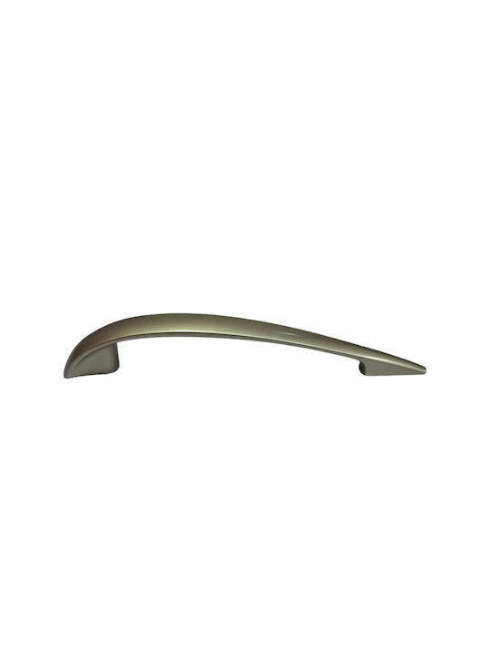 Italian Furniture Handle Eureka 11729-128-por Plastic Nickel Matt Size 12.8cm