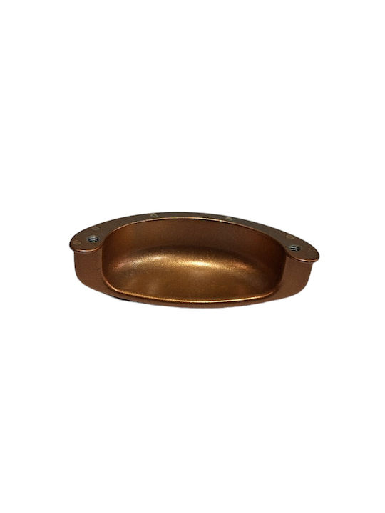 Italian Furniture Flush Handle Eureka 11725-064-brz1 Copper Dimension 6.4cm
