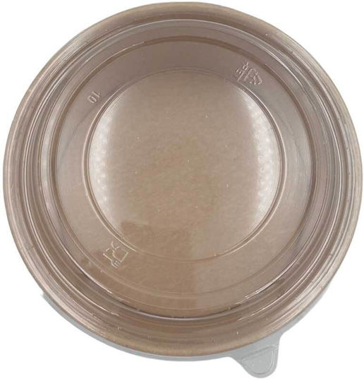Black Salad Bowl 750ml PET Lid 50pcs