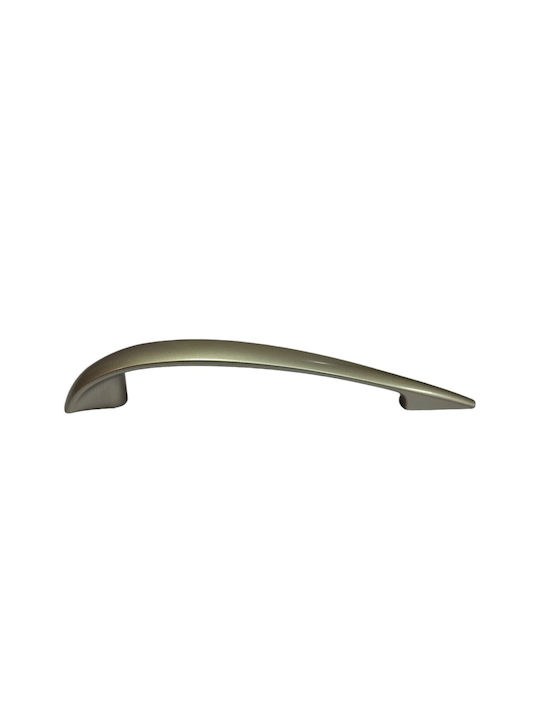 Italian Furniture Handle Eureka 11729-128-por Plastic Nickel Matt Size 12.8cm