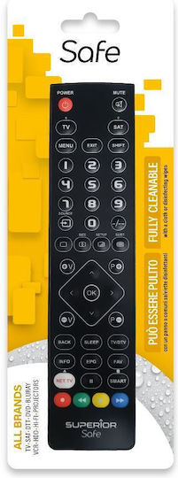 Superior Electronics Universal Remote Control Slim Safe 2in1 for Τηλεοράσεις 8054242081220