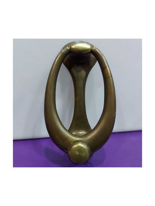 Front Door Knocker Italian Brass Mandelli 4939-brz1 Bronze Satin Dimensions 148×75×50 Mm