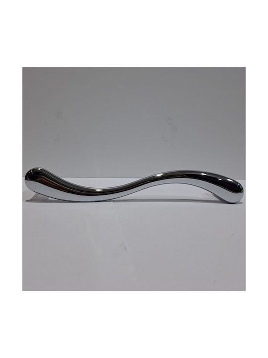 Italian Brass Front Door Handle Cal 4899-000-ino Polished Chrome Dimension 24.0cm