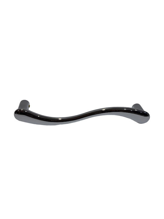 Italian Brass Front Door Handle Cal 4899-000-ino Polished Chrome Dimension 24.0cm