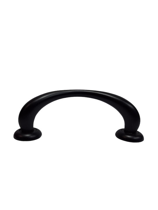 Italian Brass Front Door Handle Mariani 4247-180-mab1 Black Matte Size 18.0cm