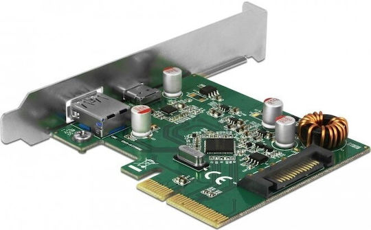 DeLock Κάρτα PCIe σε 2 θύρες Type-C / USB 3.1