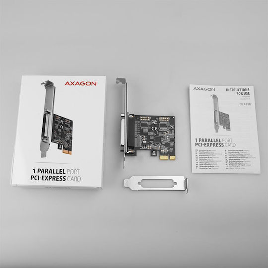 Axagon Pci-express Card One Parallel Port Low Profile