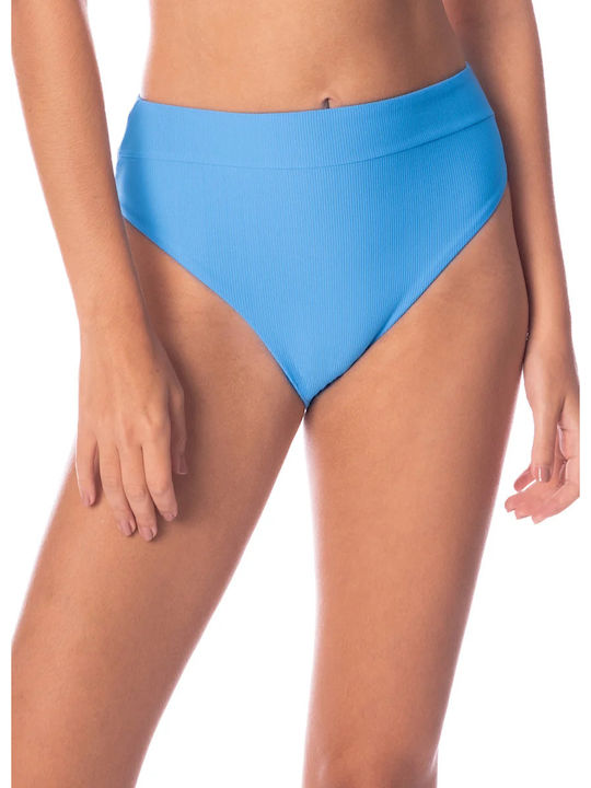 Set Bikini Τριγωνάκι Ψηλόμεσο Stone Blue