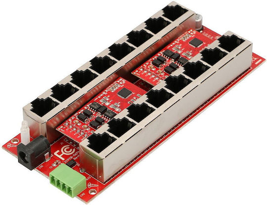 Extralink Active Poe Injector 8 Lan Ports 8 Poe Ports 802.3at/af