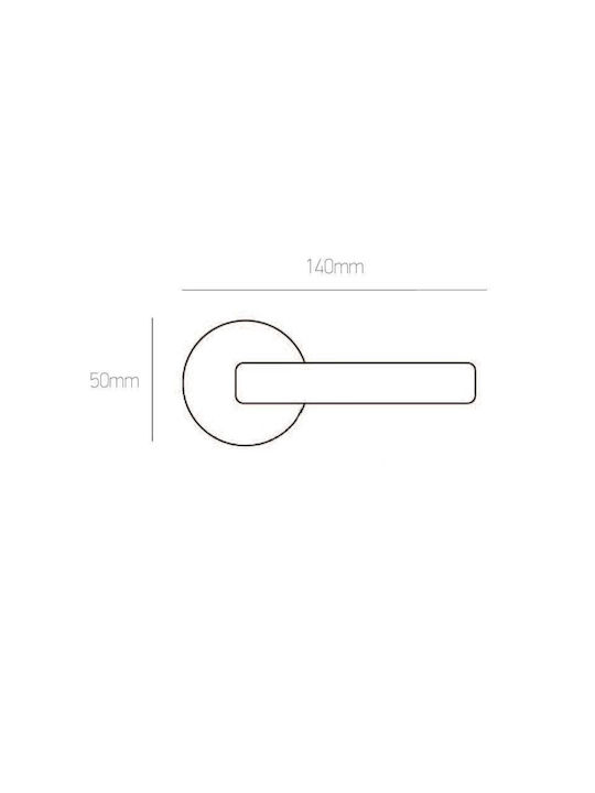 Door Lever Best 1004k Rosette Nickel Matte 140mm Bathroom Latch Pair
