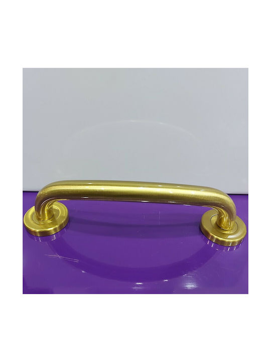 Italienische Messing-Türgriff Valli&valli 4913-20a1 Gold Matt Satinierte Größe 21,0cm