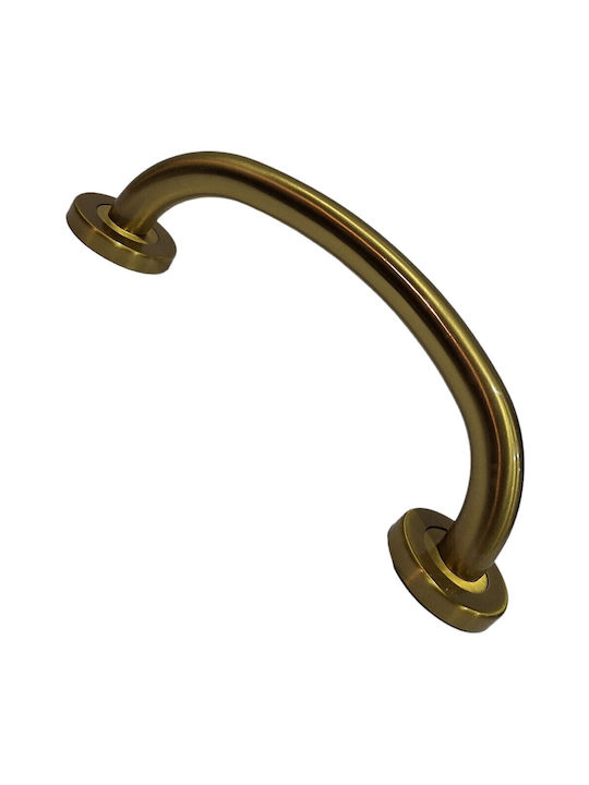 Italienische Messing-Türgriff Valli&valli 4913-20a1 Gold Matt Satinierte Größe 21,0cm