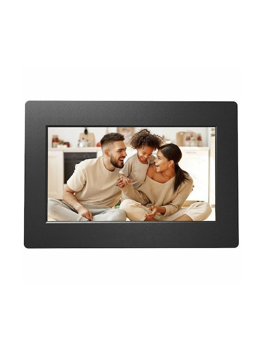 AgfaPhoto Digitaler Bilderrahmen mit Touchscreen 7" mit WiFi Schwarz APF700WIFI