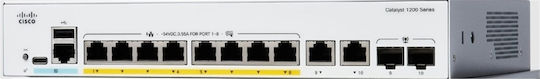 Cisco Catalyst C1200-8T-D Managed L2 PoE+ Switch with 8 Gigabit (1Gbps) Ethernet Ports