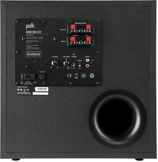 Polk Audio Monitor XT12 MXT12SUBBK Active Subwoofer with Speaker 12" 100W Black