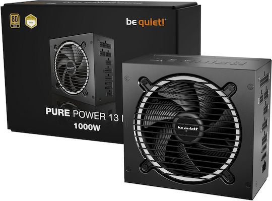 Be Quiet Pure Power 13 M 1000W Black Computer Power Supply Full Modular 80 Plus Gold