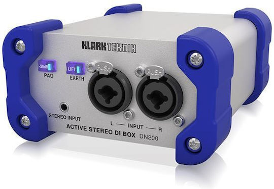 Klark Teknik DN200 V2 Ενεργό DI Box 2 Καναλιών με Phantom Power