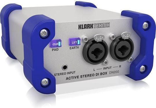 Klark Teknik DN200 V2 Ενεργό DI Box 2 Καναλιών με Phantom Power