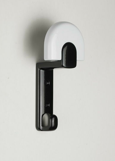 Italian Wall Hanger Zamac Eureka 2050-00-11n1 White-Black Dimensions 157×60×68 Mm