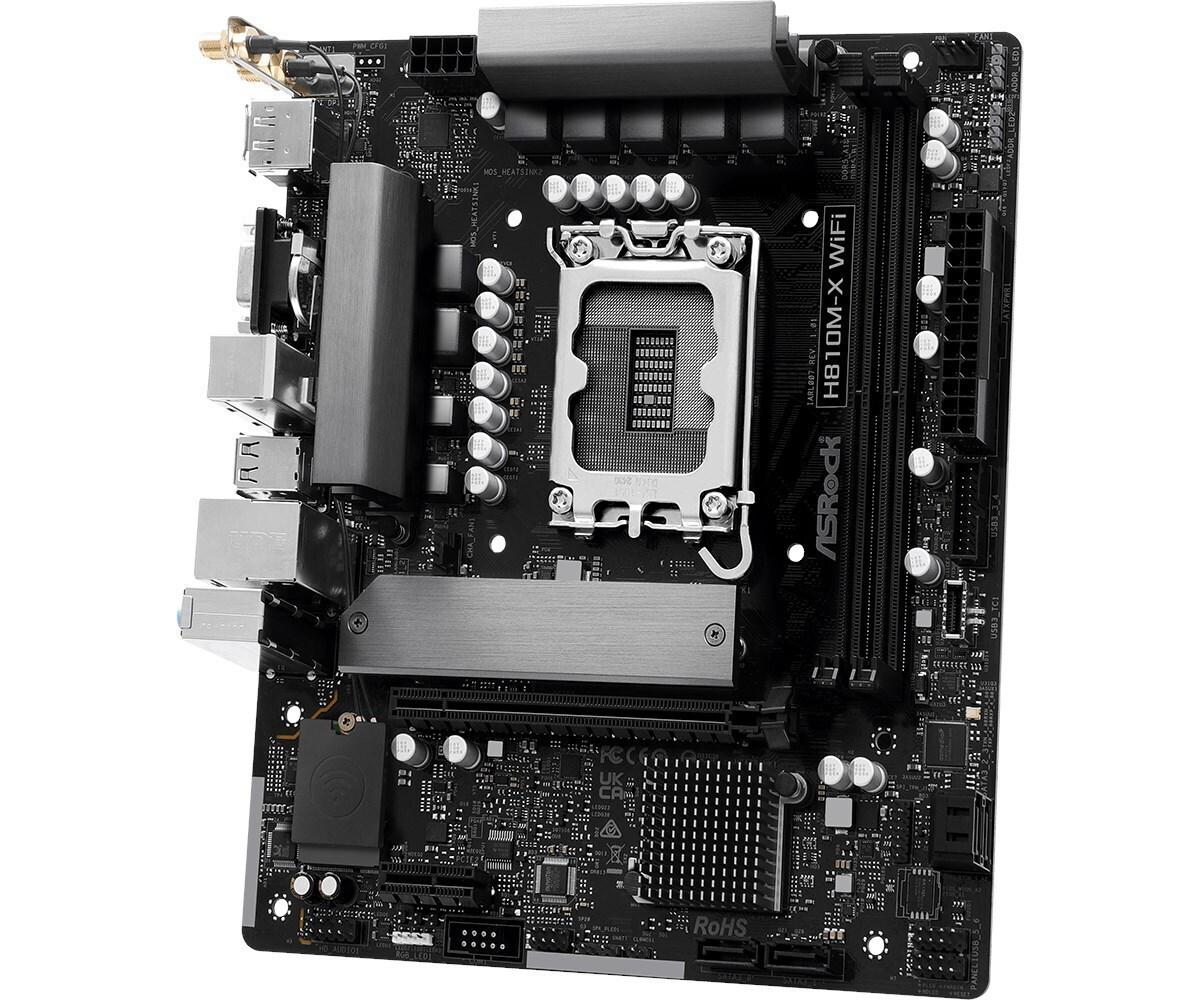 ASRock H810M-X WiFi Motherboard Micro ATX με Intel 1851 Socket 90-MXBS6-A0UAYZ