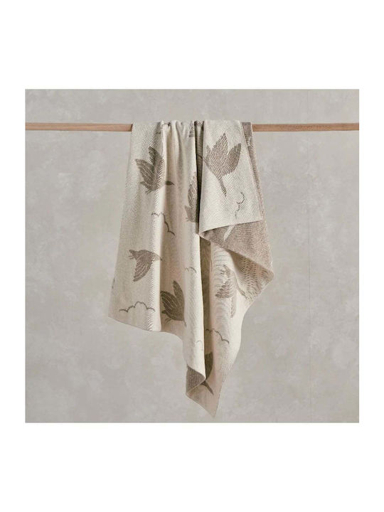 Mamas & Papas Blanket Nursery Swaddling Blankets Knitted Brown 70x90cm