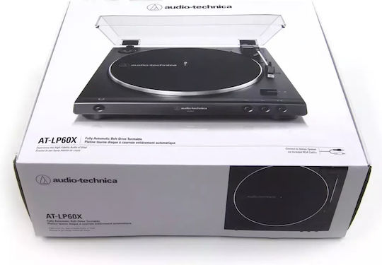 Audio Technica AT-LP60X Πικάπ με Belt Drive και Προενίσχυση Μαύρο